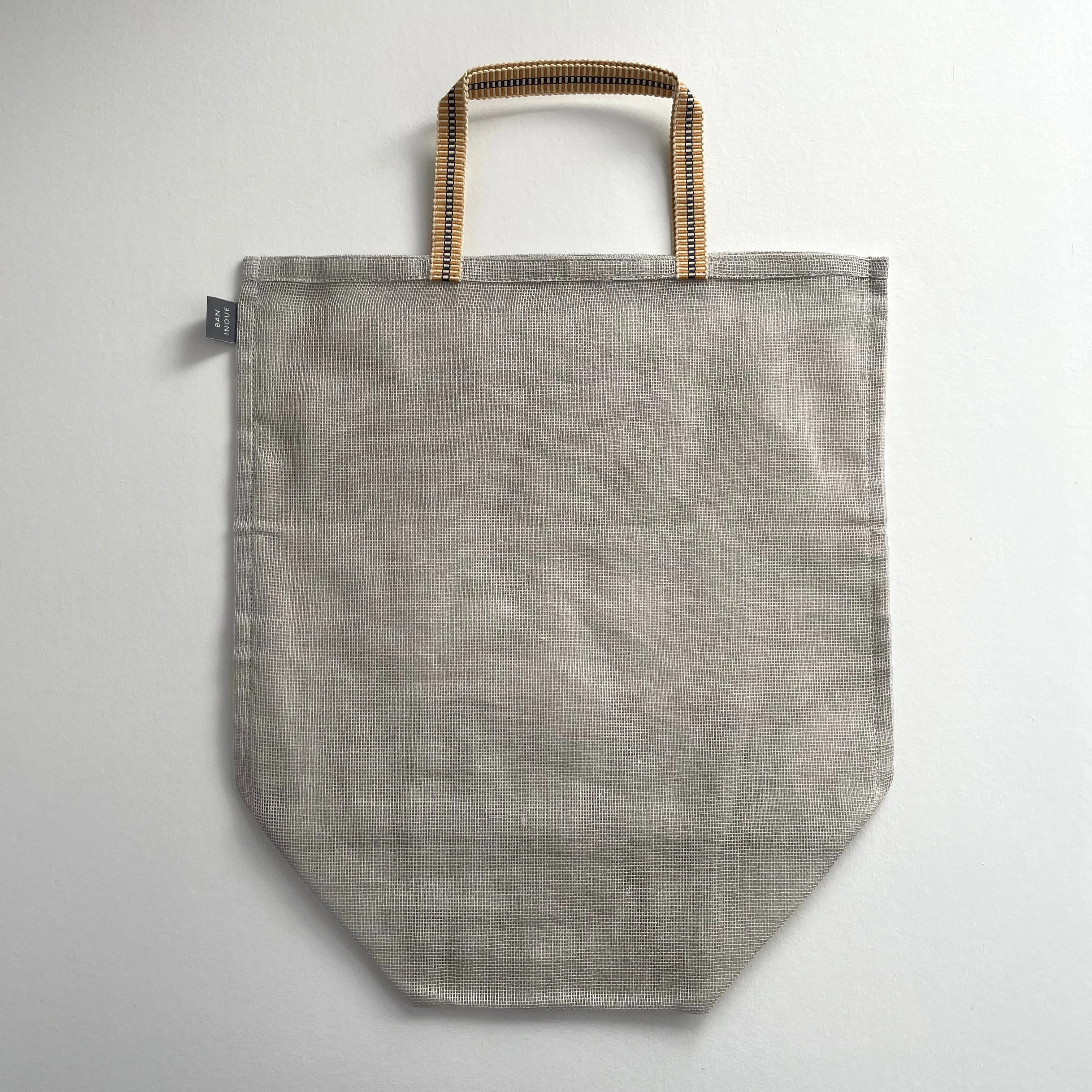 100% cotton net produce bags with handle - large