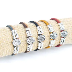 Abstract tree Cork Bracelet  BR-221-MIX-5