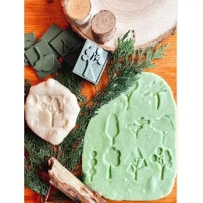 Abstract Tree Eco Stamp Tile Collection