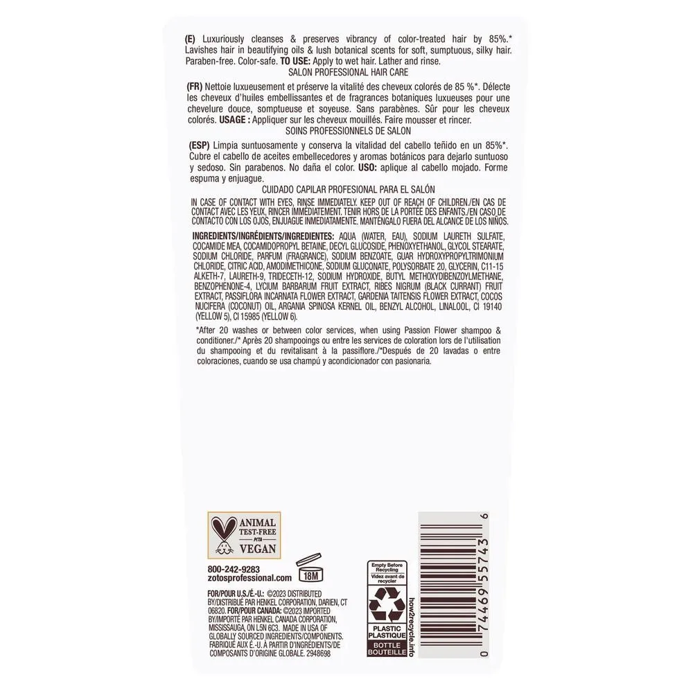 Bain de Terre Bain de Terre® Color Preserving Shampoo, Passion Flower