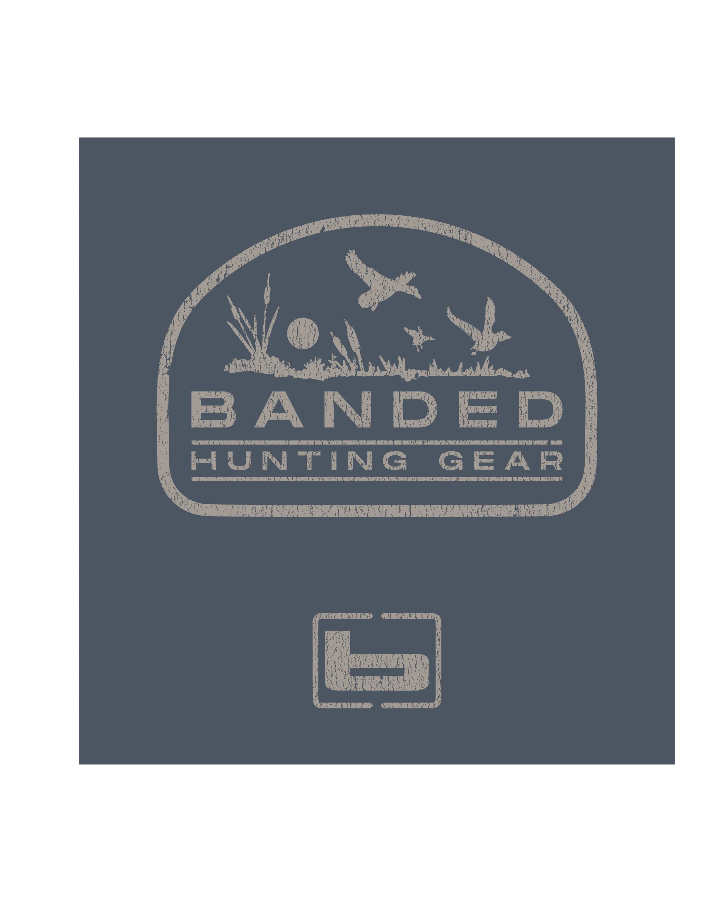 Banded Distressed Flying Duck Short Sleeve Tee
