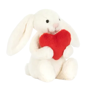Bashful Red Love Heart Bunny
