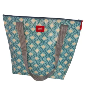 Blue Geometric Picnic/Shopper Cooler