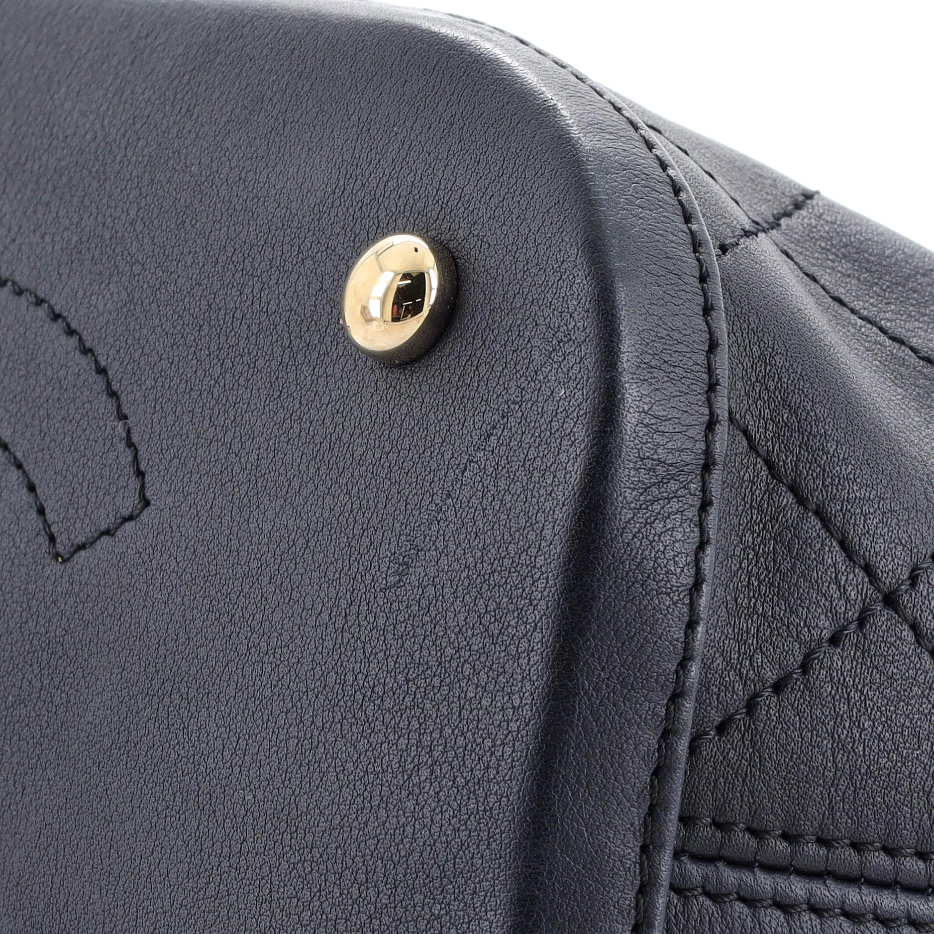 Chanel Cc Drawstring Bucket Bag Quilted