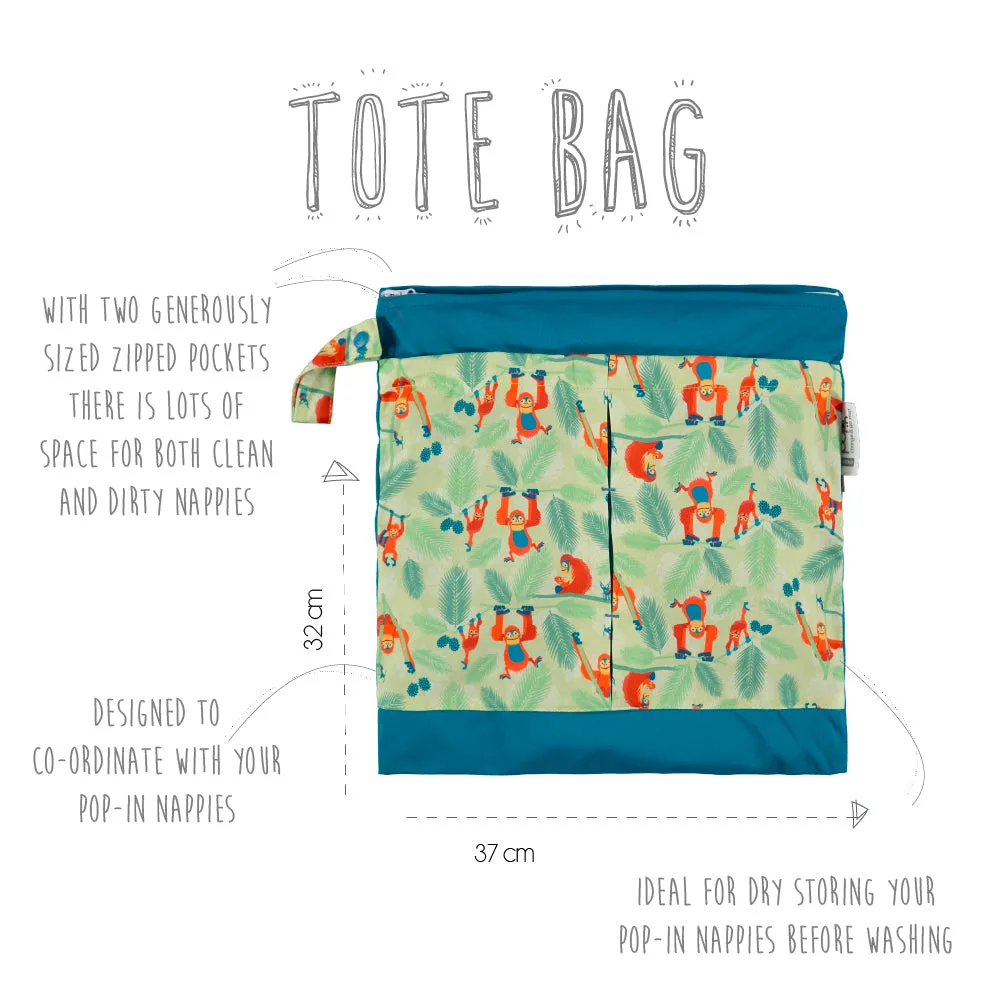 Close Pop-in Wet & Dry Double Pocket Reusable Nappy Storage Bag