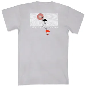 Coastal Cotton Flamingo SS Tee Light Grey