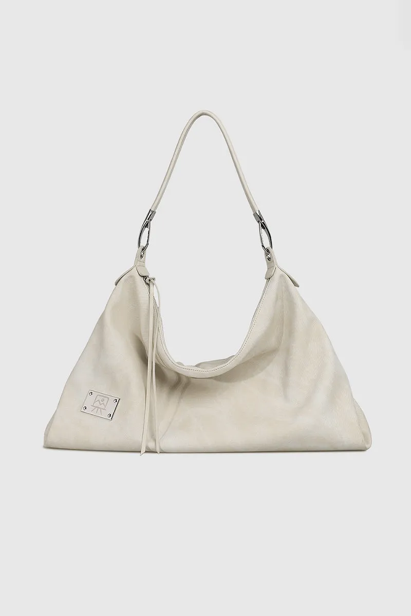 Designer Slouchy PU Leather Shoulder Crossbody Bag with Tie-Dye Print