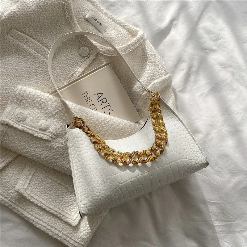 Diamond Metal Chain Shoulder Bags