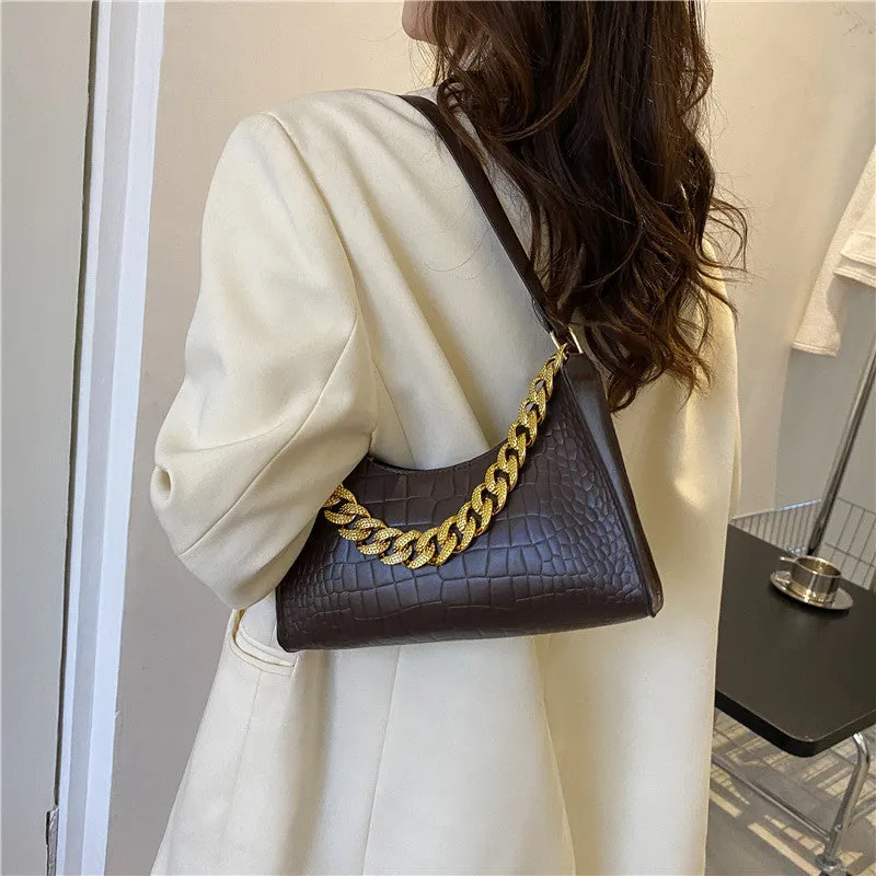 Diamond Metal Chain Shoulder Bags