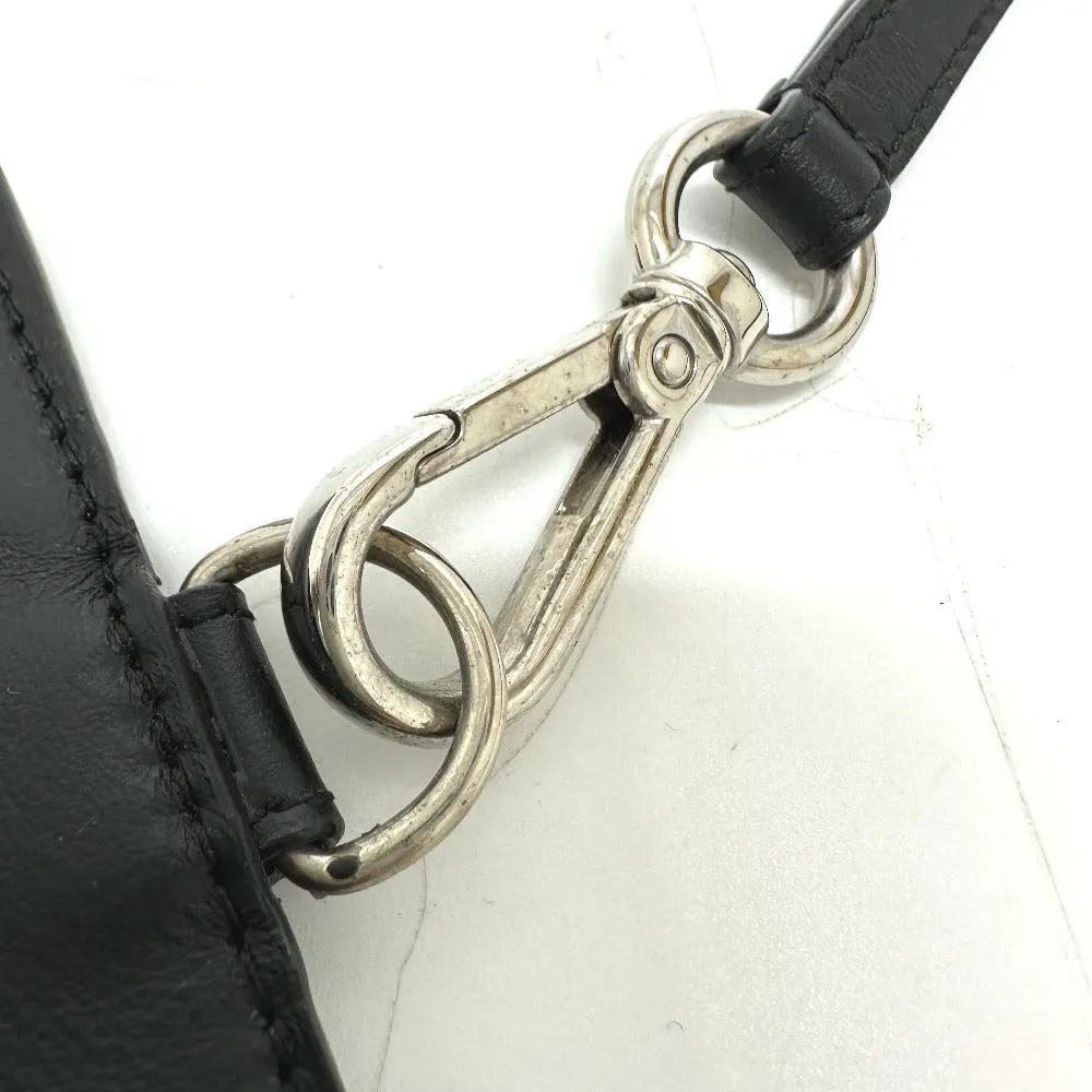 FENDI Coin case 7M0283 leather black Wallet Coin Pocket Card Case Monster Bugs mens Used