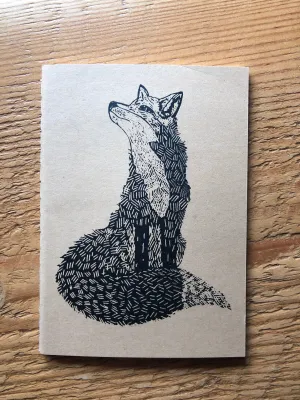Fox  - Small Lined Notebook