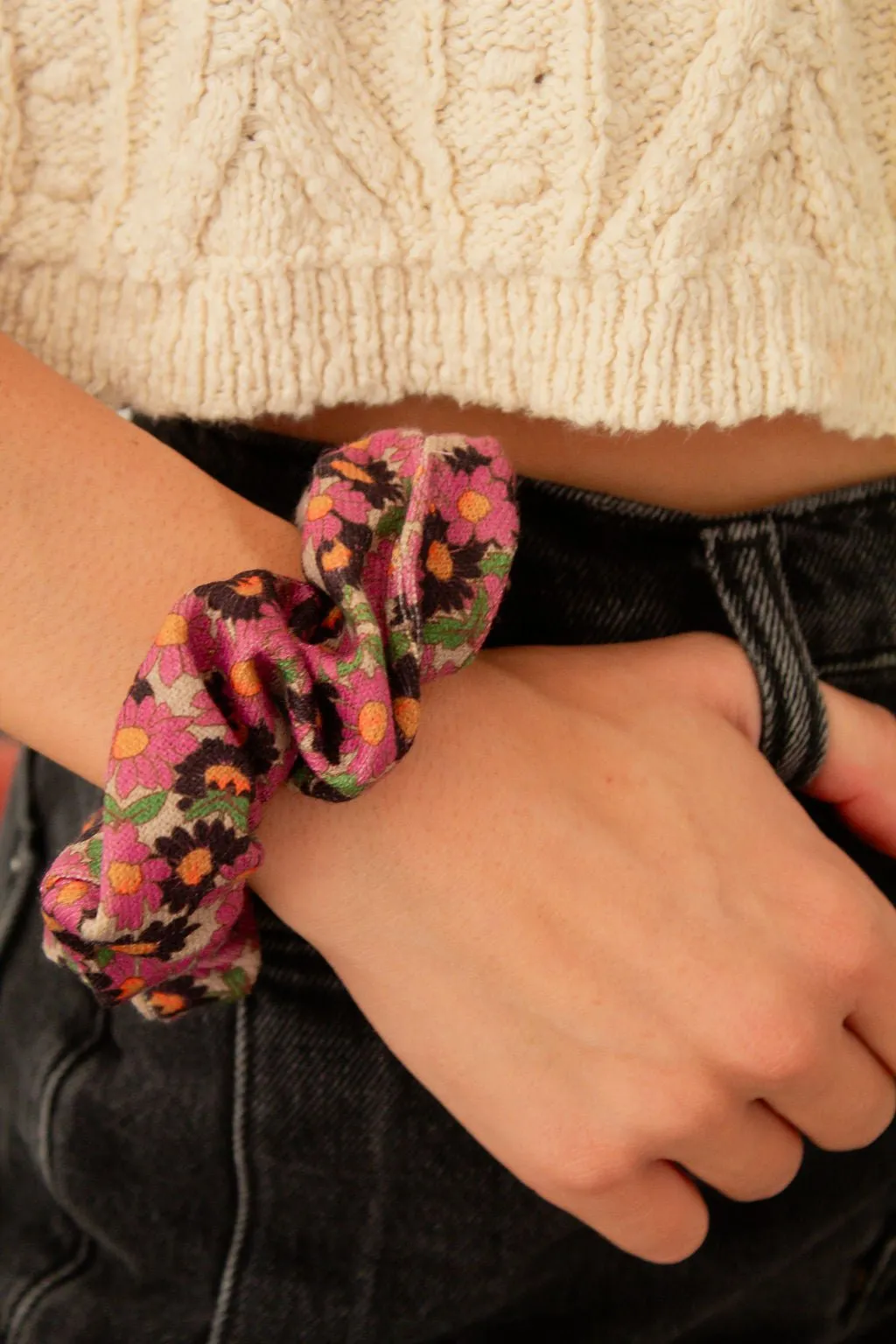 Frightful Floral Oversized Scrunchie