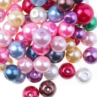 Glass Pearl Bead Mix