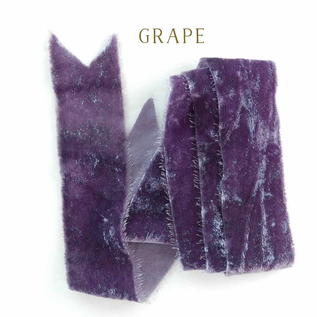 Hand Dyed Silk Velvet Ribbon