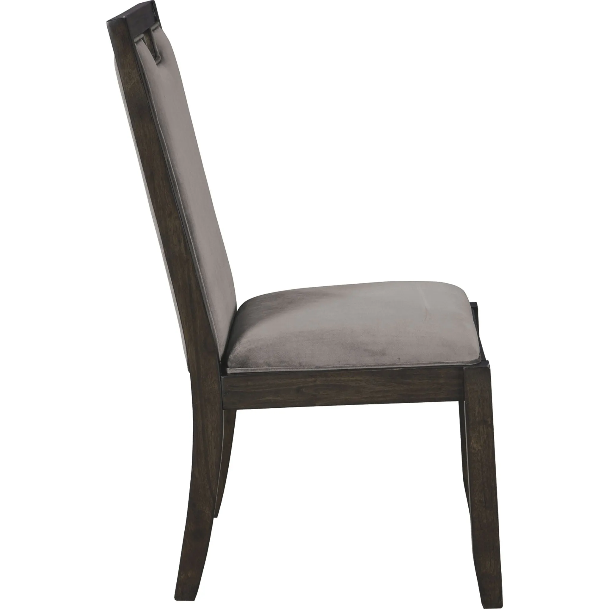 Hyndell Side Chair - Gray/Dark Brown - (D731-01)