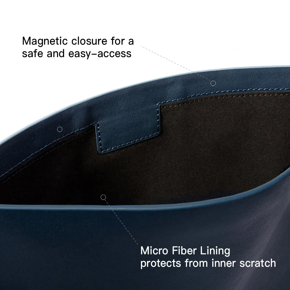 iPad Air / iPad Pro Sleeve Italian Napa Leather – Atlantis Blue