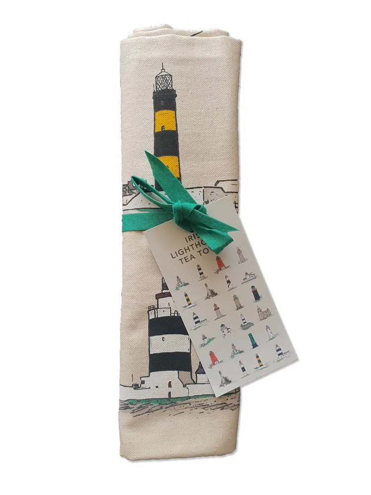 Irish Lighthouses Tea Towel.