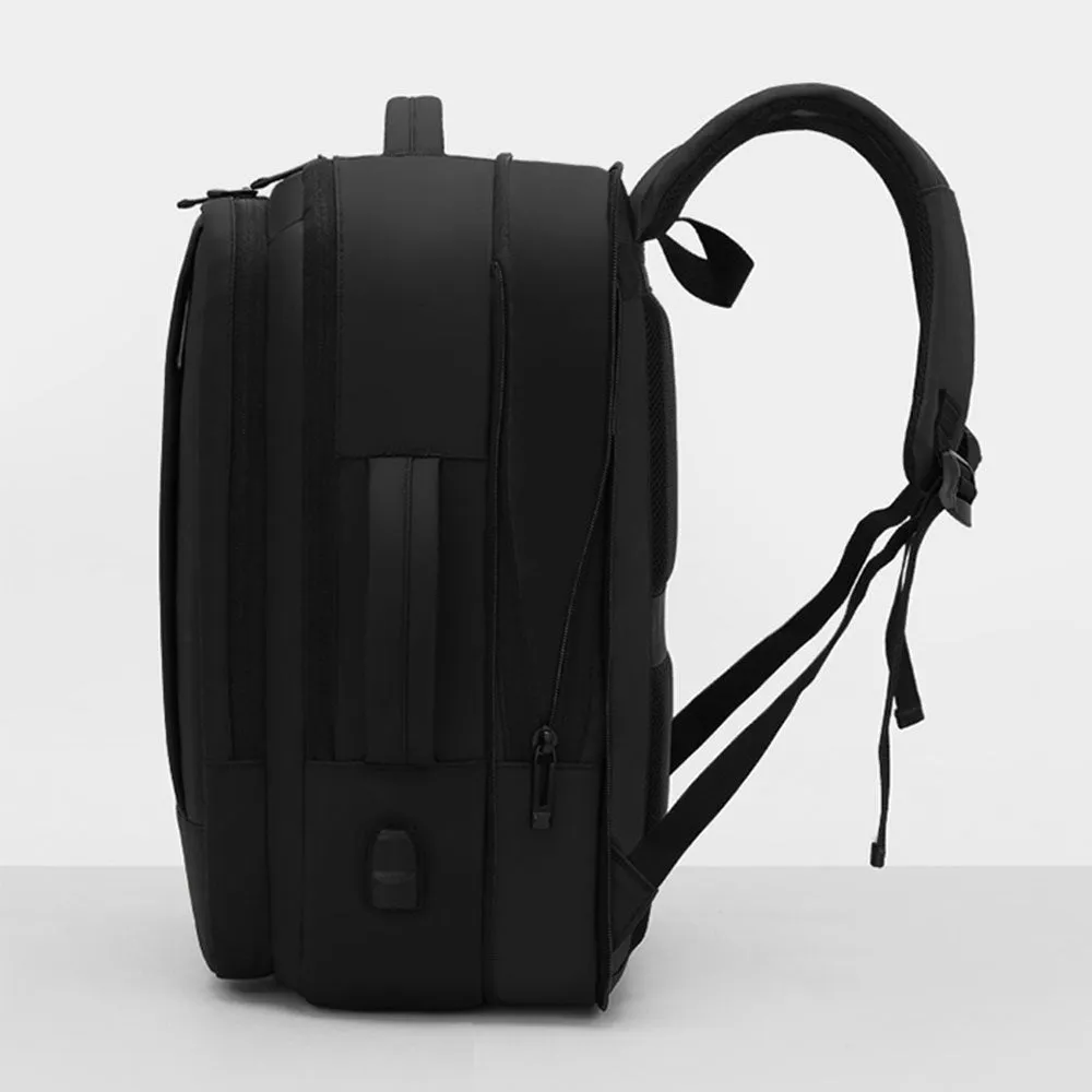 Large Capacity Oxford Backpack for Men Waterproof Bookbag Business Commute Bag with USB Charging Port