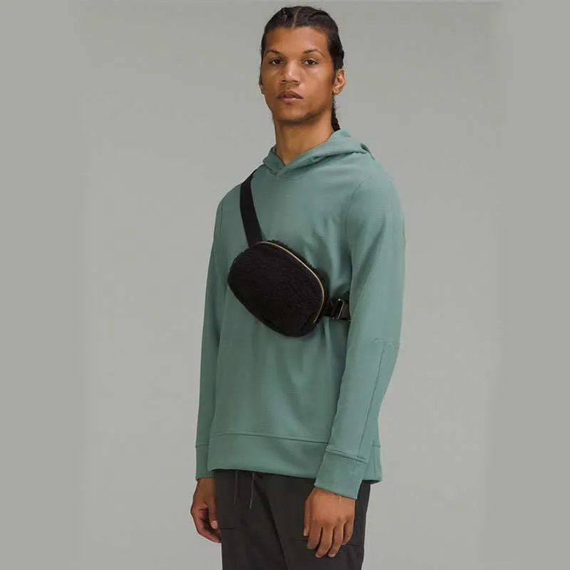 Lightweight Waist Bag for Women Men Soft Warm Plush Sling Bag
