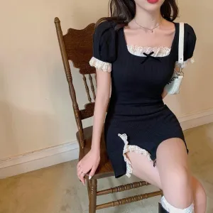 Little Black Dress Dark Academia Kawaii Academia Y2K Cottagecore Coquette Fairycore Dollette Princesscore