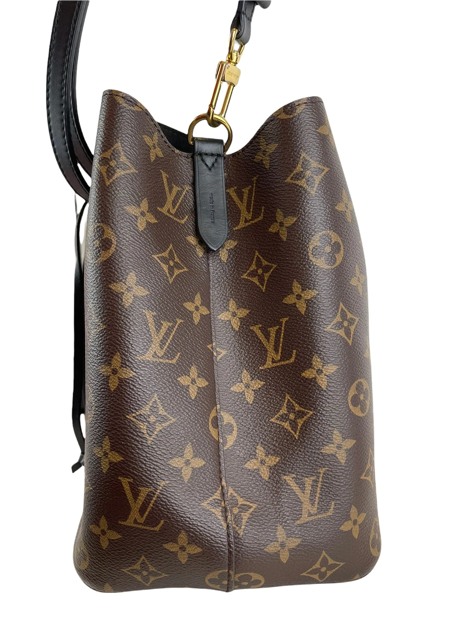 Louis Vuitton Monogram Canvas "NÉONOÉ" Bucket Bag w/ Crossbody Strap