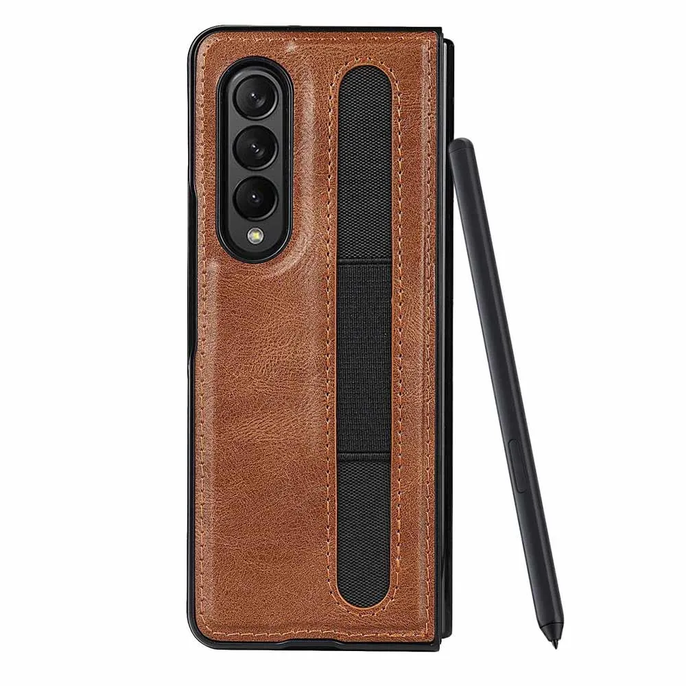Luxury Business Phone Case With Pen Holder - Samsung Z Fold 3