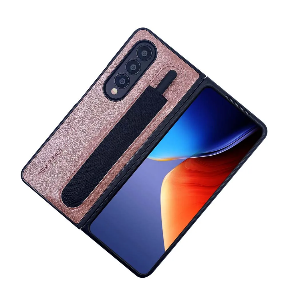 Luxury Business Phone Case With Pen Holder - Samsung Z Fold 3