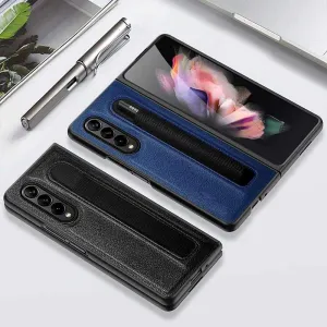 Luxury Business Phone Case With Pen Holder - Samsung Z Fold 3