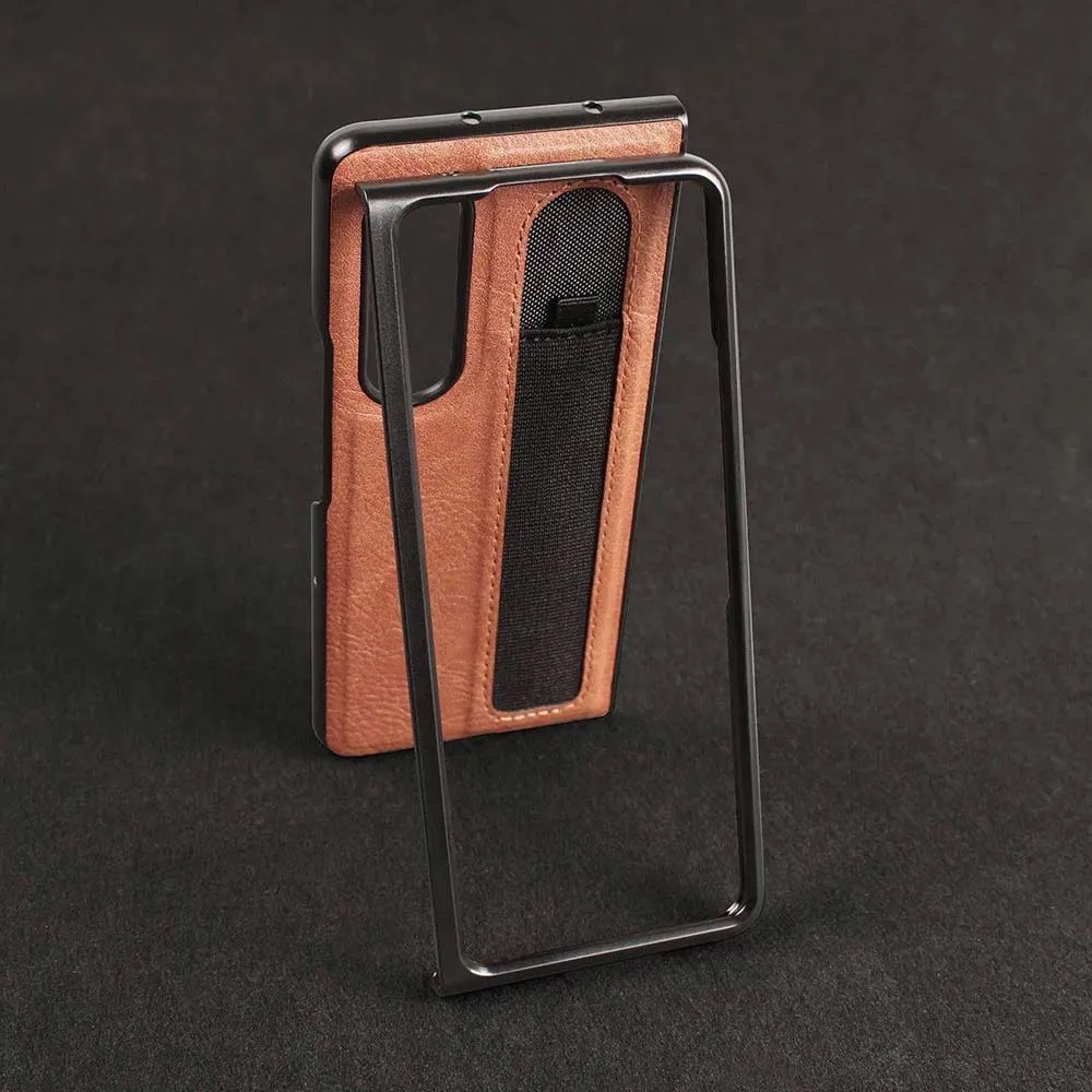 Luxury Business Phone Case With Pen Holder - Samsung Z Fold 3