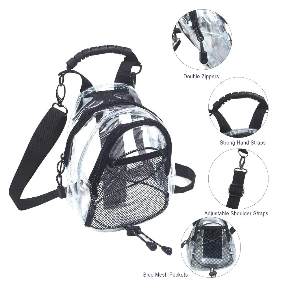 Magicbags Fashion Clear Fanny Pack, Stadium Approved Clear Crossbody Purse Bag,Multifunctional Waist Pack Perfect for Travel Festival Sports