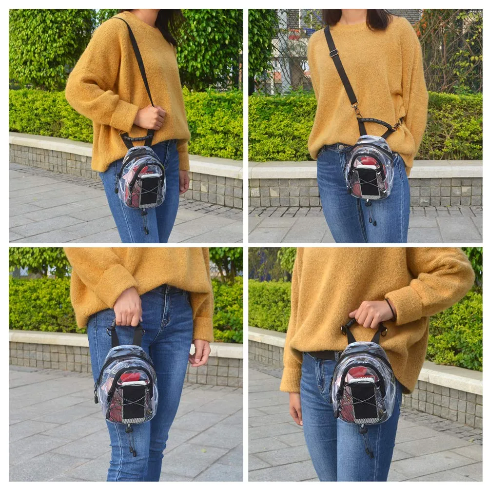 Magicbags Fashion Clear Fanny Pack, Stadium Approved Clear Crossbody Purse Bag,Multifunctional Waist Pack Perfect for Travel Festival Sports
