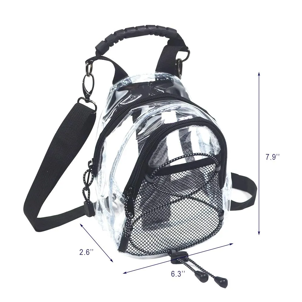 Magicbags Fashion Clear Fanny Pack, Stadium Approved Clear Crossbody Purse Bag,Multifunctional Waist Pack Perfect for Travel Festival Sports