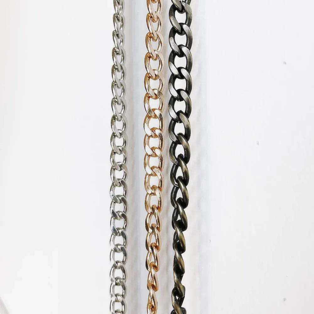 Metal Chain Strap - Brushed Bronze
