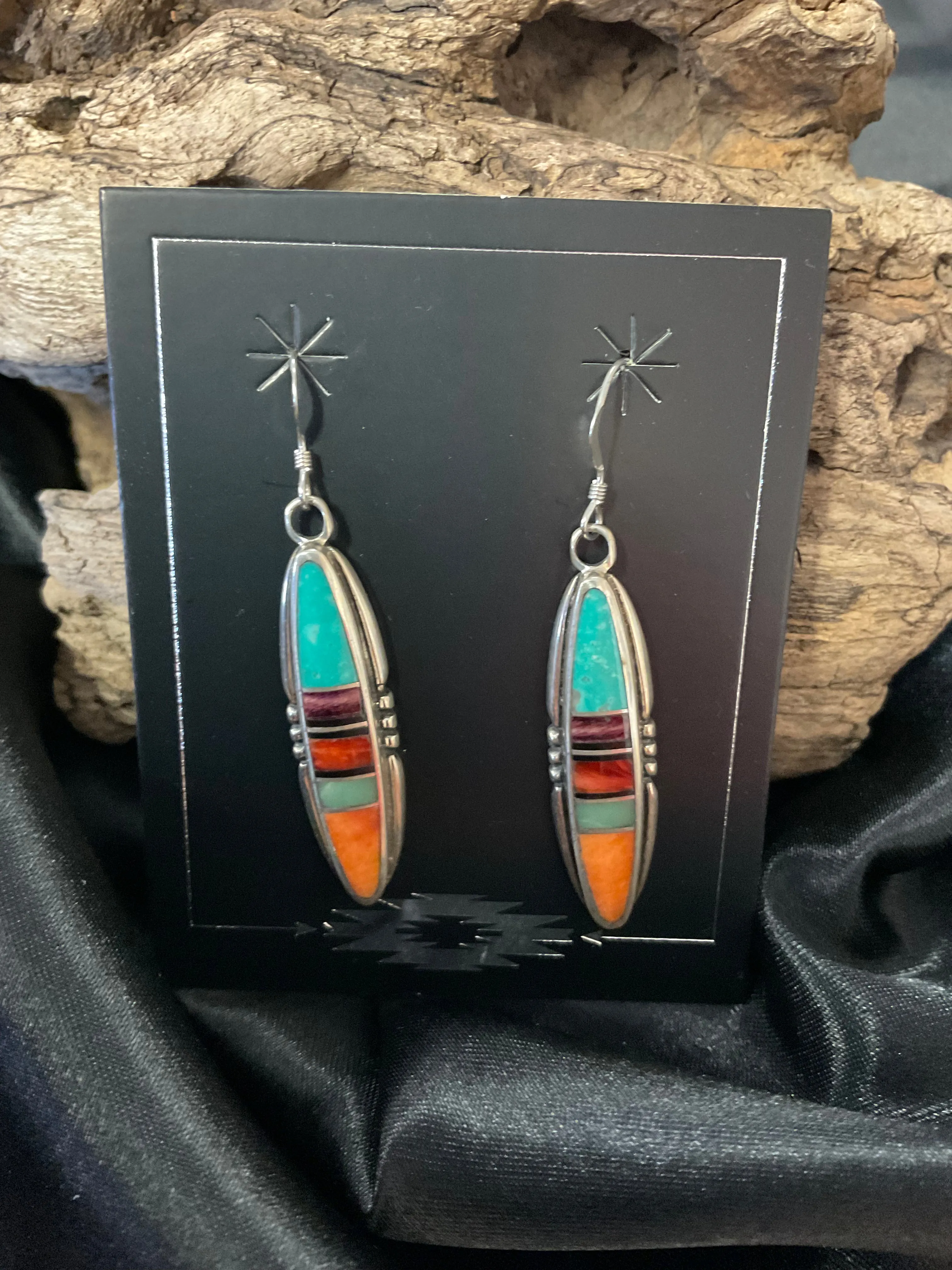 Multi-Color Stone Earrings