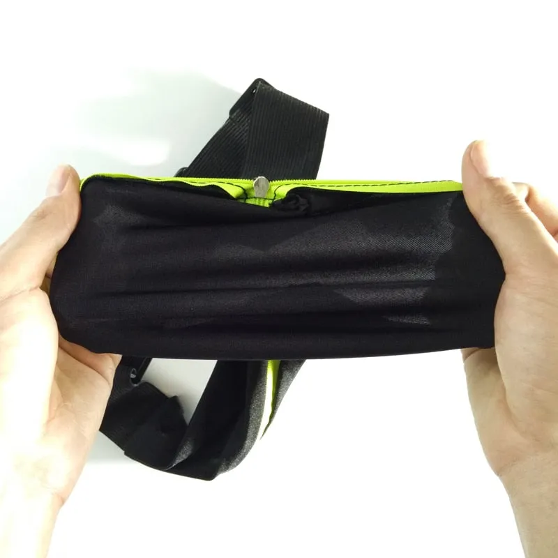 Multifunction Waist Pack Zipper Closure Buckle Belt Earbud Openings