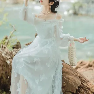 of Water Spray    Dress Kawaii Academia Y2K Cottagecore Coquette Fairycore Dollette Princesscore