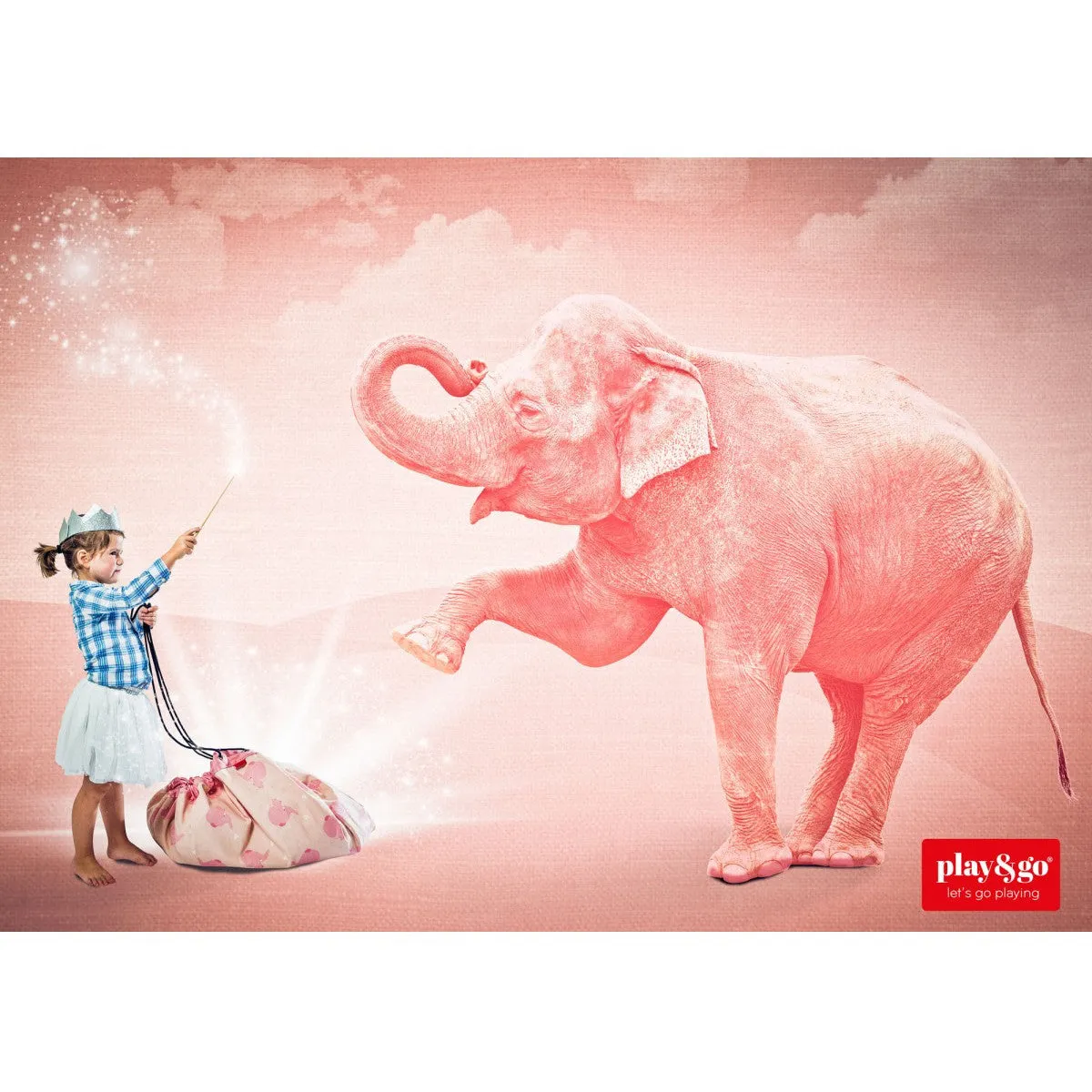 Play & Go Storage Bag Pink Elephant
