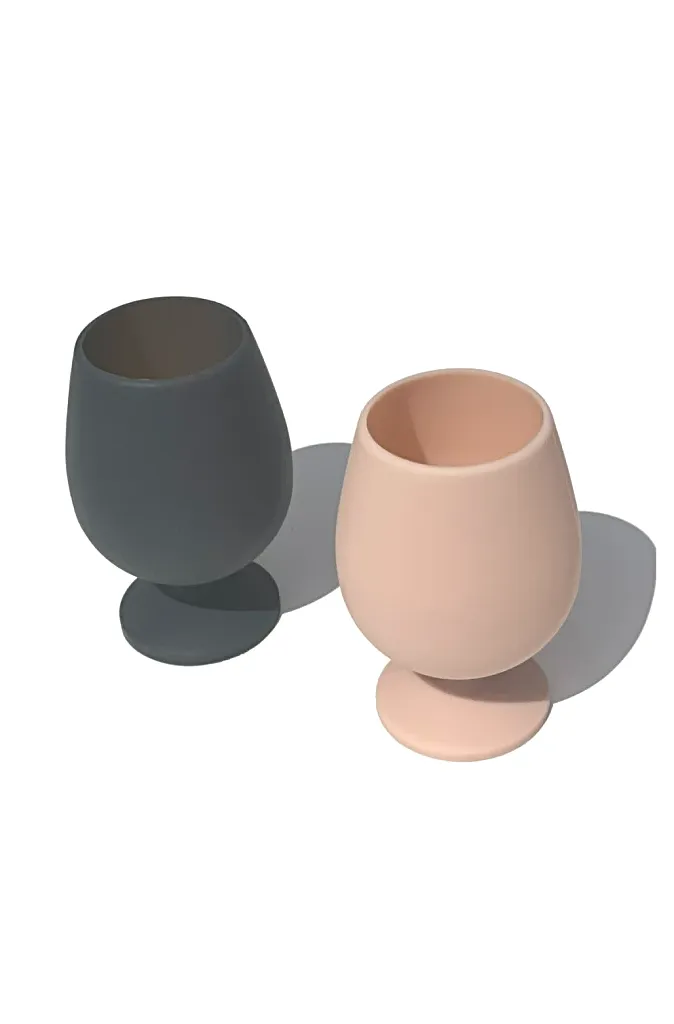 Porter Green STEMM Unbreakable Silicone Wine Glass (Set of 2)