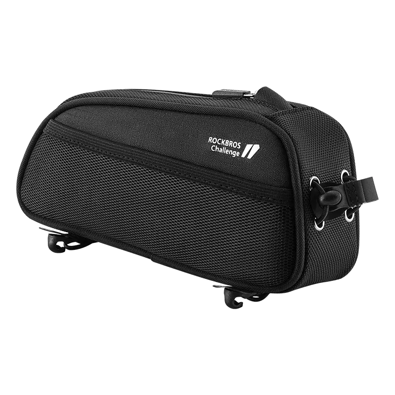 ROCKBROS 1.3L Waterproof Bicycle Top Tube Bag with Earphone Port & Reflective Logo