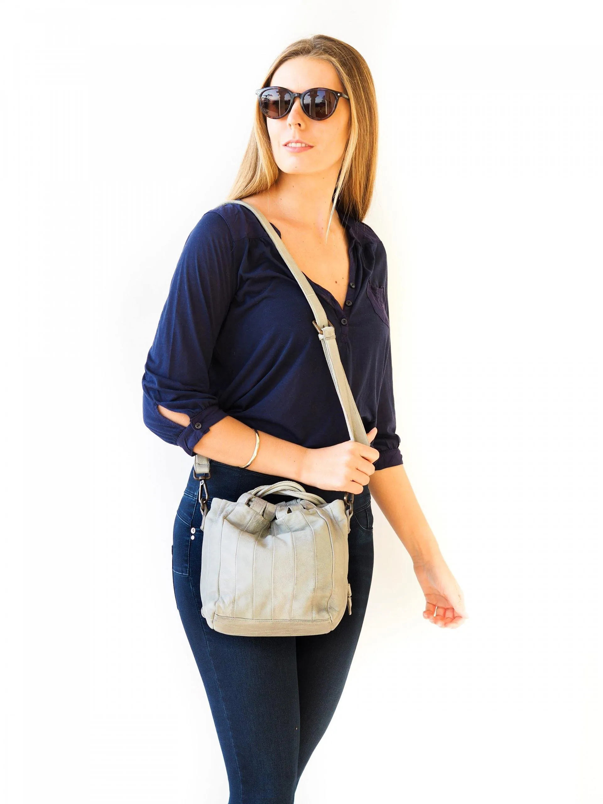 Ruby Bucket Bag | Light Grey