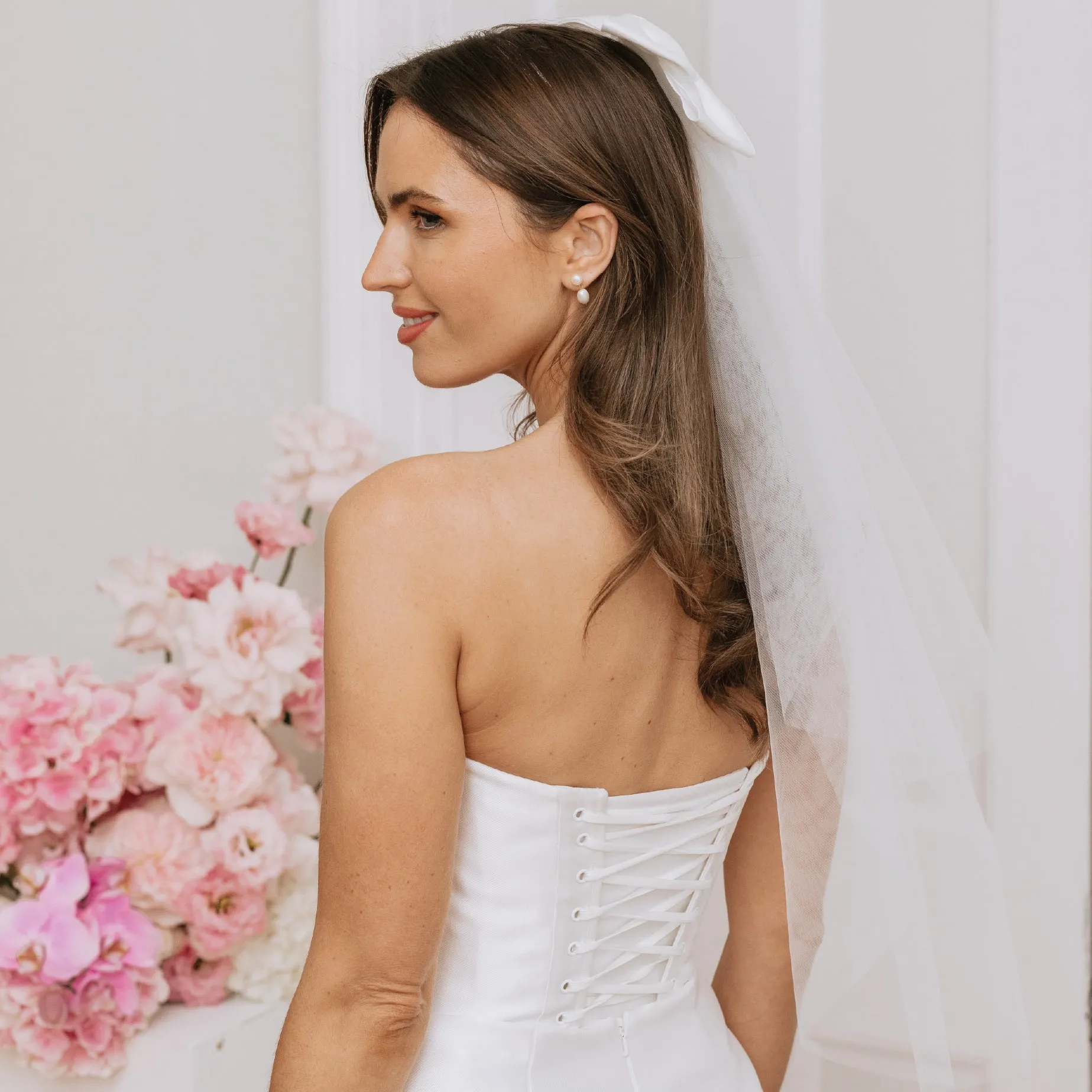 Satin Bow Veil