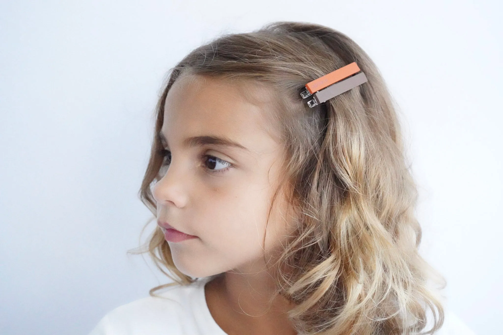Set of 2 - 2 Toned Hair Clips - Tierra