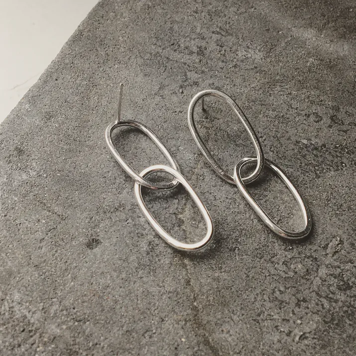 Soikea Kaksi Earrings Silver