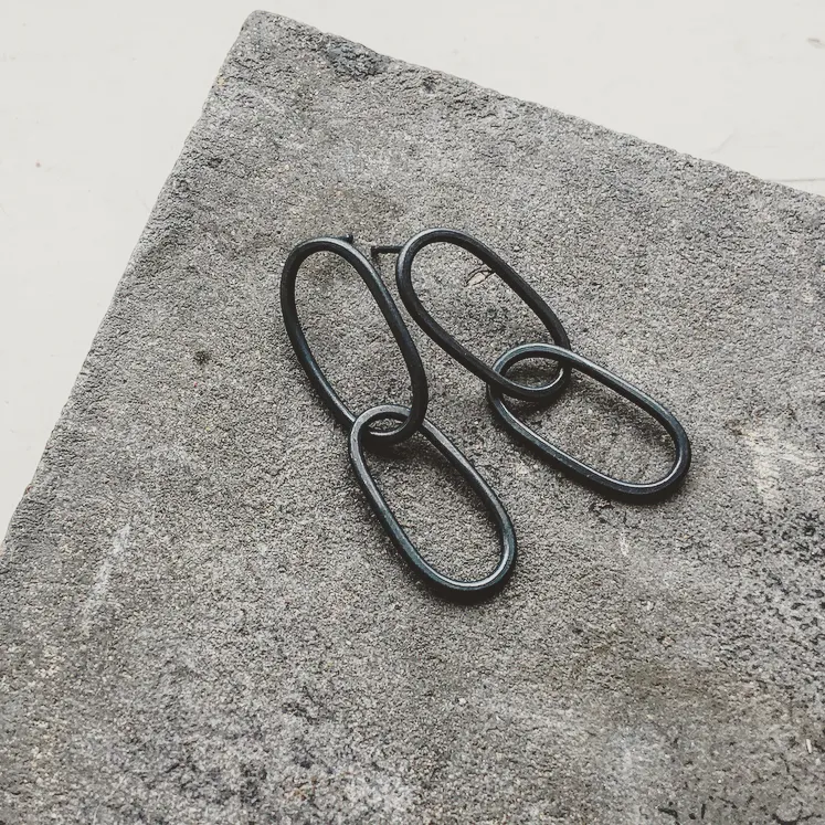 Soikea Kaksi Earrings Silver