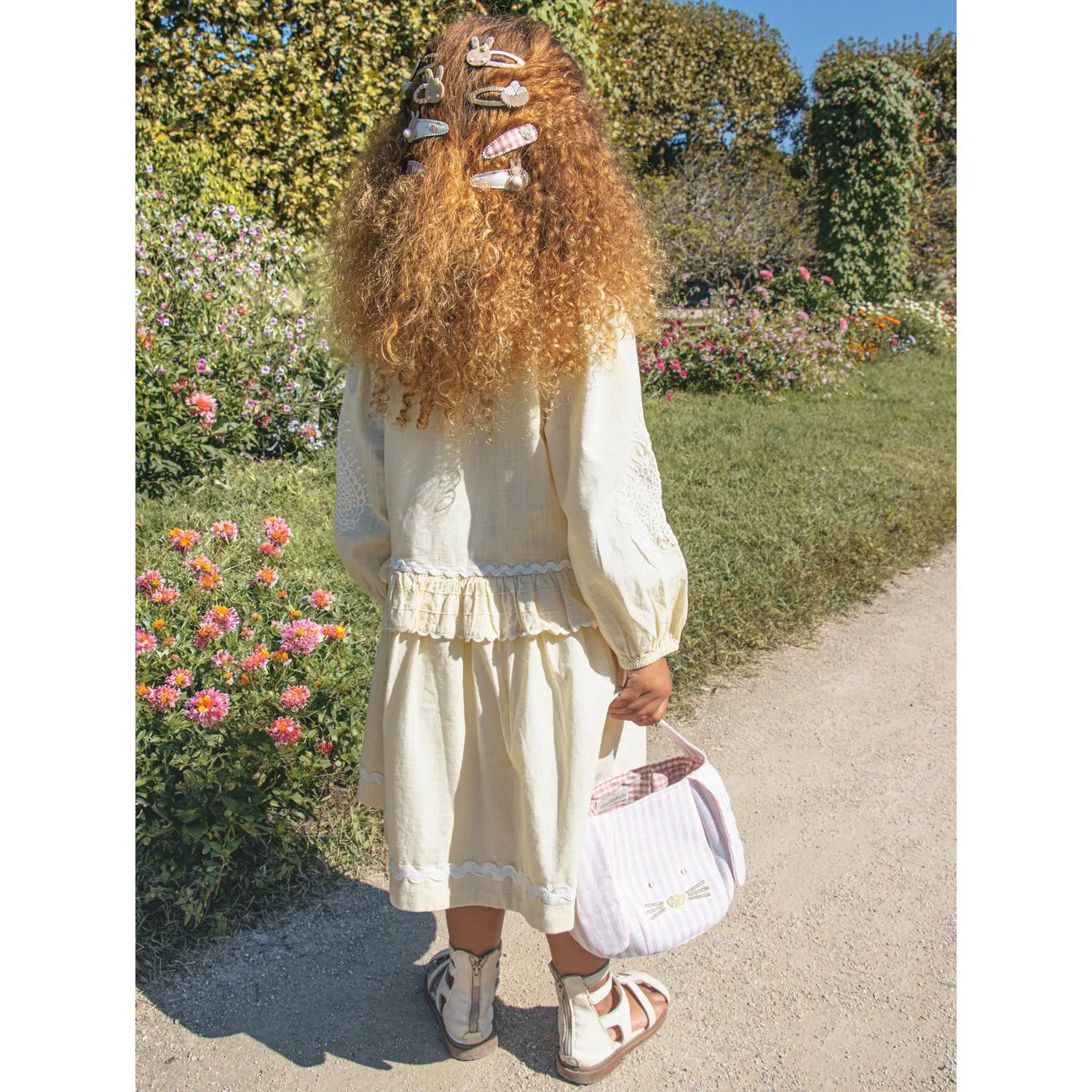 Striped Bunny Bucket Bag