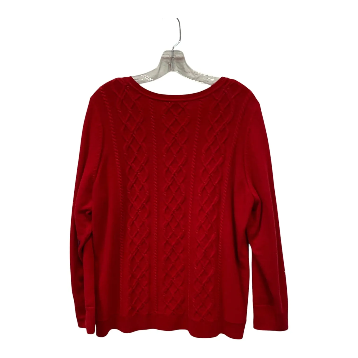 Sweater By Talbots In Red, Size:2X
