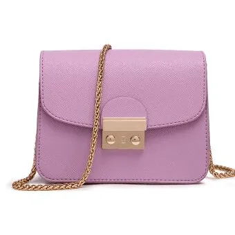 THE CHAIN LINK  LEATHER CROSSBODY