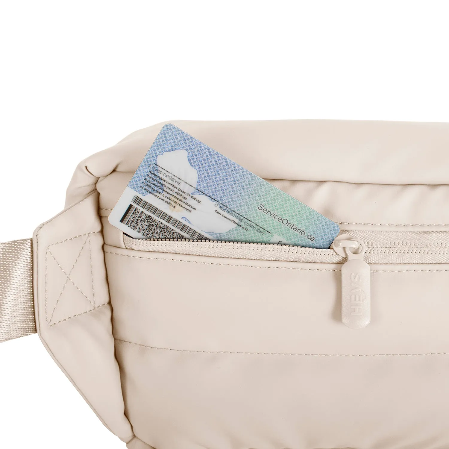 The Puffer Waist Bag - Ivory