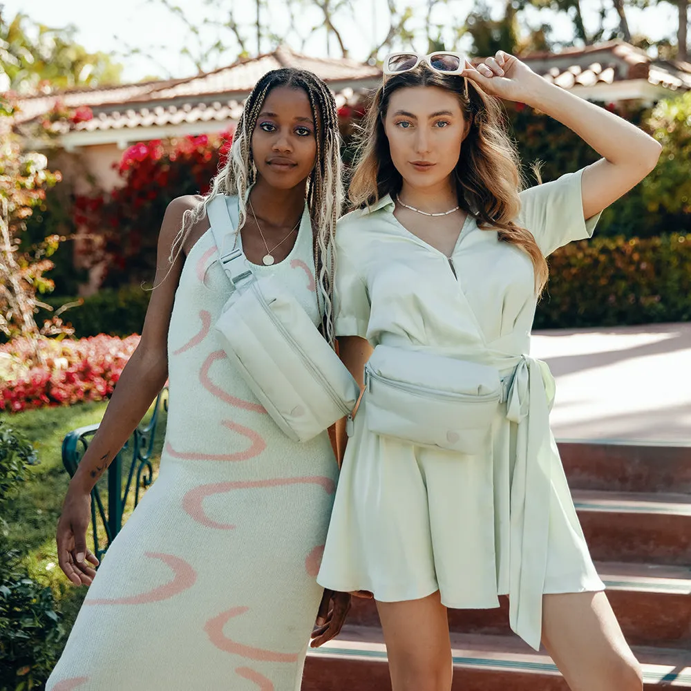 The Puffer Waist Bag - Ivory