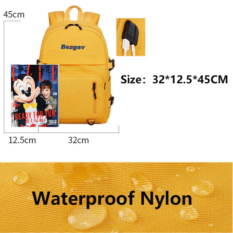 Travel Backpacks Large Capacity Bookbag with Charge Headphone Jack